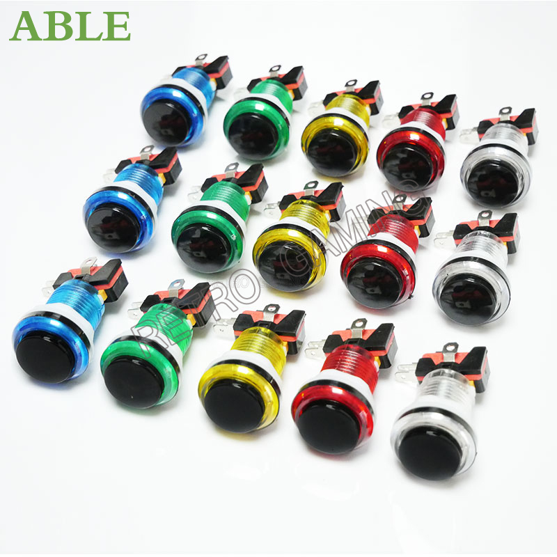 Arcade Button Pcb - 12 Chiếc 6 Màu 28Mm Lỗ