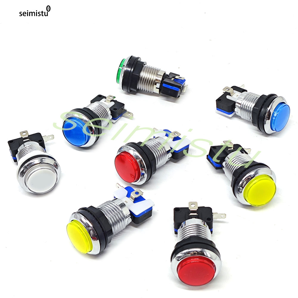 33mm Arcade Button Push LED Li - đánh giá và giá Arcade Button Pcb