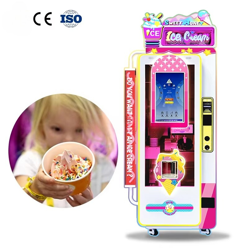 Fully Soft Ice Cream Machine C - đánh giá và giá Commercial Vending Machine