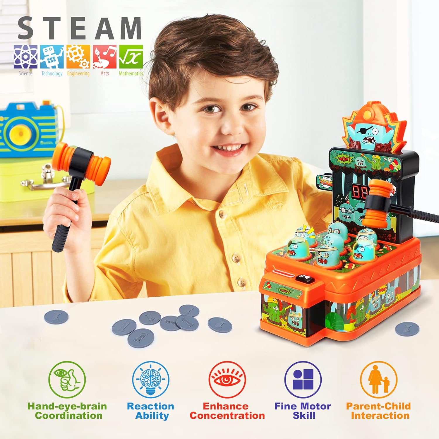 Arcade Game Toys Whack Game Mo - đánh giá và giá Whack A Mole Arcade