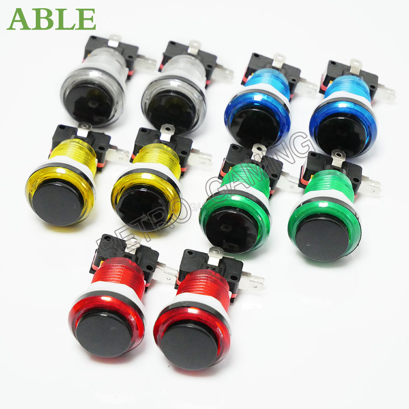 12 Chiếc 6 Màu 28Mm Lỗ Gắn 5V/ - đánh giá và giá Arcade Button Pcb