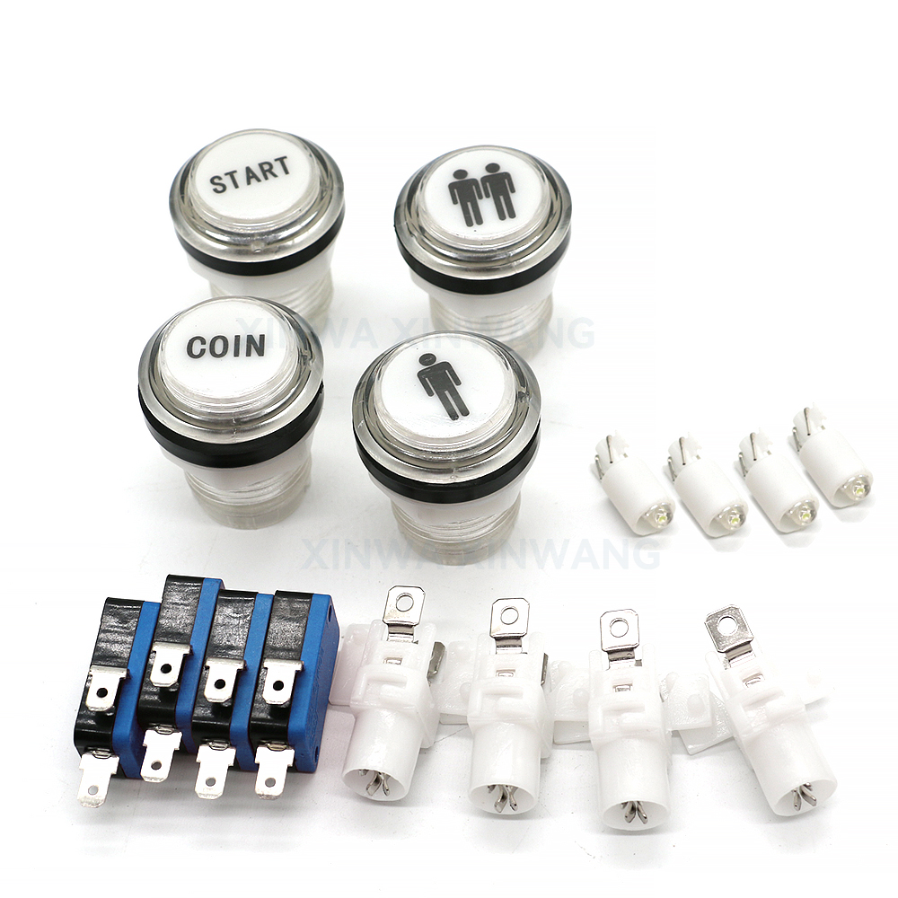 5V 12V Light Push Button 33mm  - đánh giá và giá Arcade Button Pcb