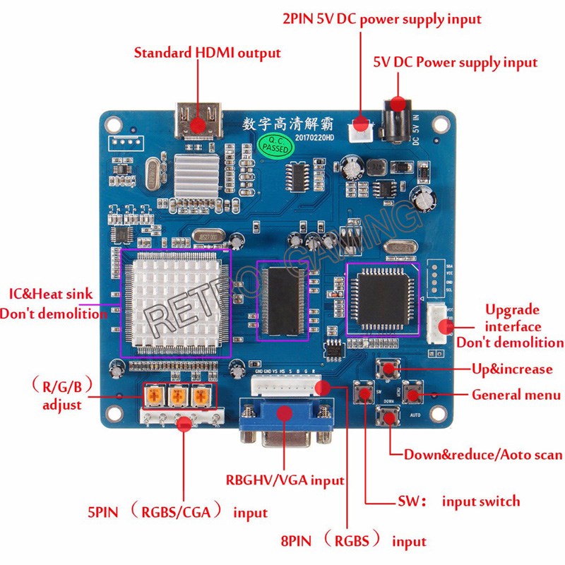 Hàng Mới Về CGA Ra HDMI Conver - đánh giá và giá Coin Pusher Machine